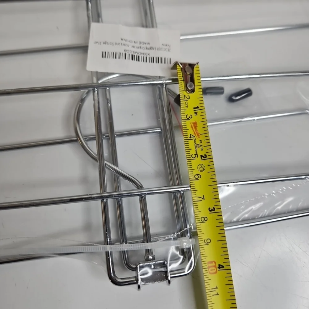 Scarves Belt Ties Organizer Chrome Metal Expandable